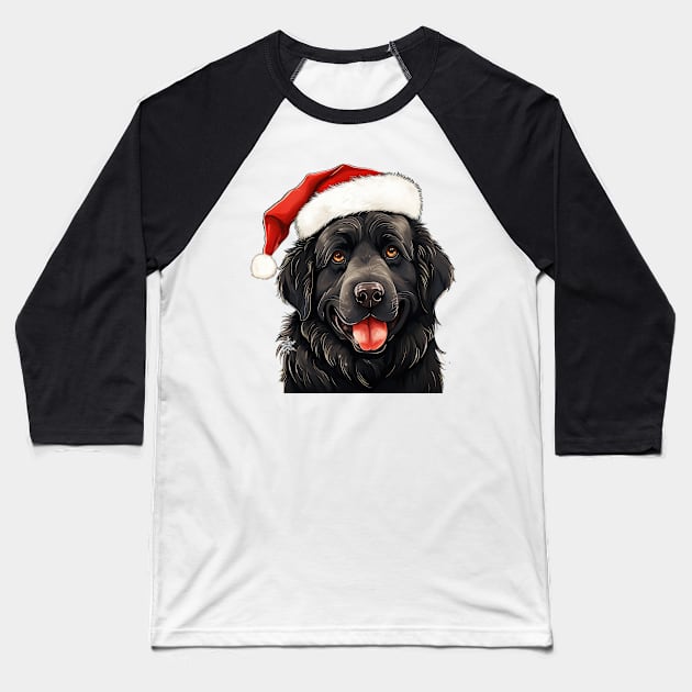 Newfoundland Christmas Baseball T-Shirt by MZeeDesigns